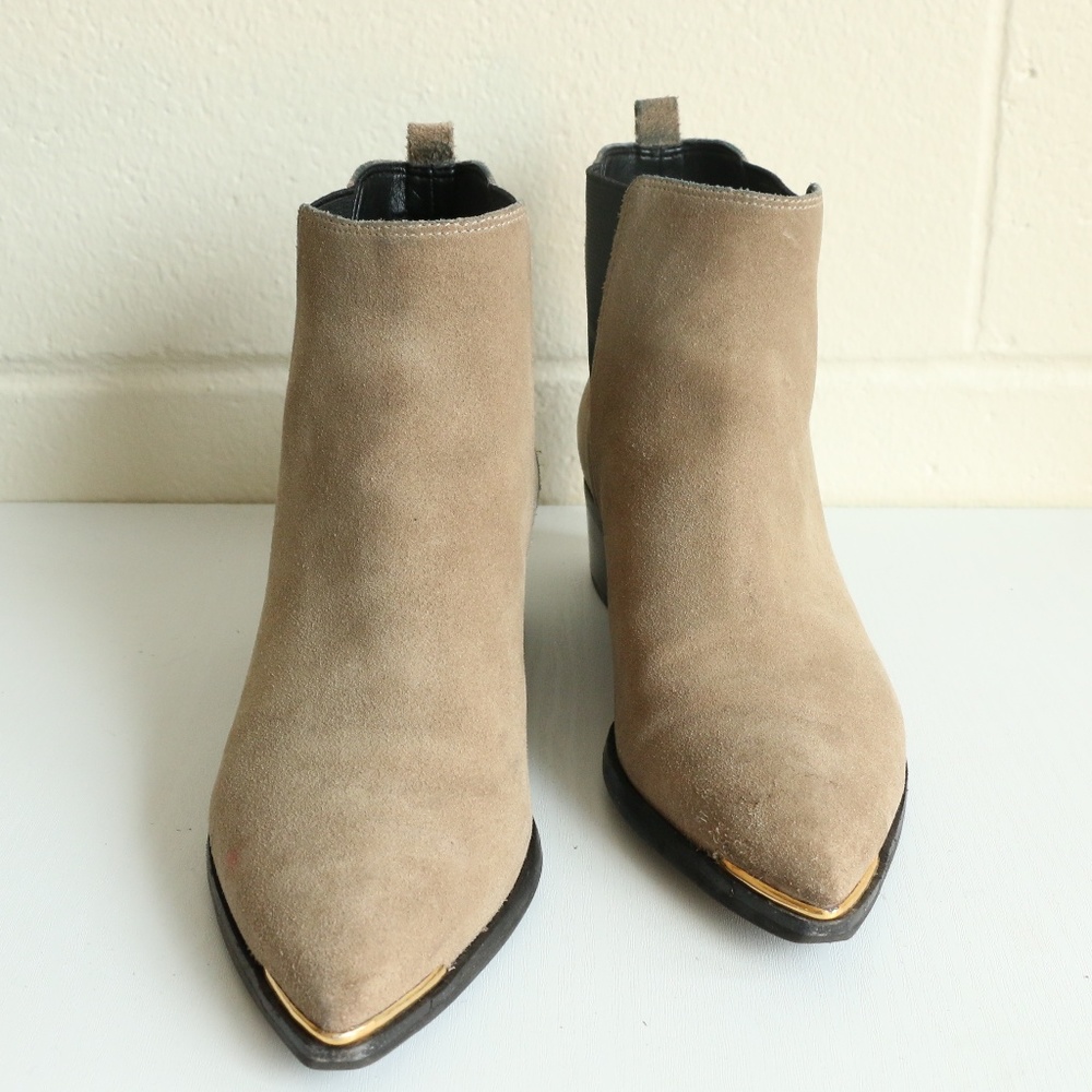 Marc Fisher Yale Pointed Toe Chelsea Boots - Suede